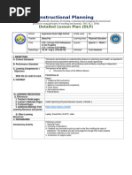 Instructional Planning: Detailed Lesson Plan (DLP)