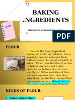 Bread and Pastry Lesson 3 Baking Ingredients