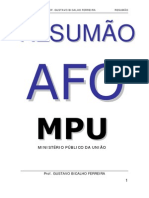 Resumão Afo - Mpu