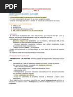 Tema 55 Hemostasia y Coagulacion Sanguinea