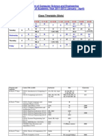 Department of Computer Science and Engineering Even Semester of Academic Year 2011-2012 (January - April)