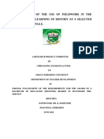 Chikwanda, T. (2023) - Efficacy of The Use of Fieldwork in The Teaching and Learning of History - 073658