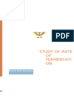 Comparitive Study of The Rate of Fermentation of The Following Materialswheat Flour, Gram Flour, Potato Juice, Carrot Juice Etc