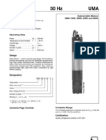 50 HZ UMA: Applications Submersible Motors UMA 150D, 200D, 250D and 300D