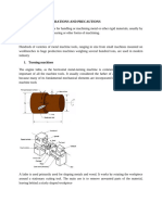 Machine Tools and Machine Operations