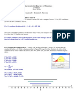 Introduction To The Practice of Statistics: Section 6.1 Homework Answers