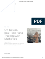 On-Device, Real-Time Hand Tracking With MediaPipe