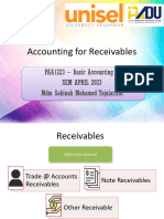 Accounting For Receivables