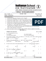 Ap & TS Cbse Maths Pre Final - Ii Exam (Set - 1)