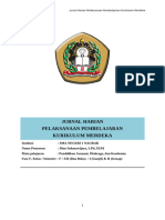 MA Jurnal Mengajar Harian PJOK Kurikulum Merdeka