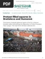 Protest Filled Squares in Bratislava and Humenné - Spectator - Sme.sk