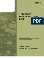 The Army Universal Task List