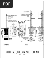 Column, Stiffener, Wall Footing