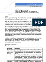 End To End Testing Methodology