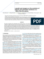 Effects of Secular Growth and Mergers On The Evolution of Metallicity Gradients and Azimuthal Variations in A Milky Way-Like Galaxy