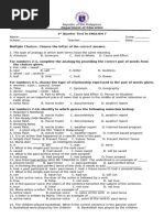 Test Question District English7 - 1stQ