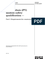 BS en 61730 1 2007 Photo Voltaic PV Module Safety Qualification Part 1 Requirements For Construction