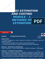 Estimationand Costing