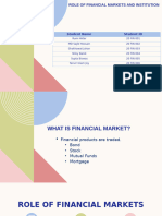 Financial Markets and Institutions Presentation On All Chapter