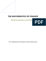 Mathematics of Finance