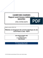 AO CAHIER DES CHARGES Rapport Avant Trav