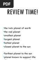 Week 2 Earth and Earth System