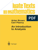 An Introduction To Analysis Brown and Pearcy