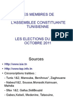 Liste Des Elus de L Assemblee Constituante Tunisienne 2011