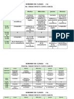 Horario 4B Septiembre