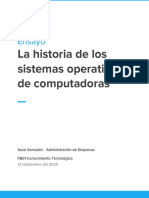 Ensayo La Historia de Los Sistemas Operativos