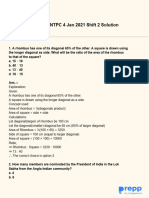 RRB NTPC 4 Jan 2021 Shift 2 Solution