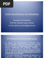 Aula 09 - Ciclos Econômicos em Rondônia