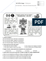 Evaluación para 4to Grado