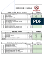 Ronnie Coleman Workout Routine Spreadsheet