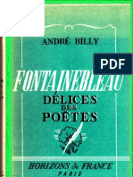 Fontainebleau Par André Billy