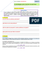 FICHA Aplicamos Estrategias para Resolver Ecuaciones.