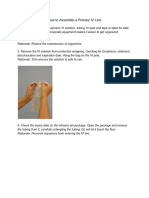 How To Assemble A Primary IV Line