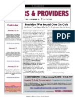 Payers & Providers California Edition - Issue of January 5, 2012