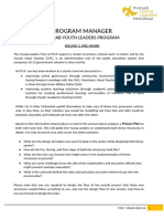 Program Manager Pre-Work