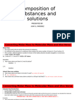 4 Composition of Substances and Solutions