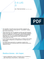 Deducciones Generales Persona Humana-Sucesión Indivisa