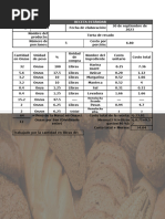 Receta Estnadar y Formula