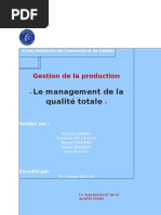 Management de La Qualité Totale