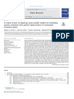 A Critical Review On Liquid-Gas Mass Transfer Models For Estimating Gaseous Emissions From Passive Liquid Surfaces in Wastewater Treatment Plants