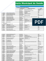 Relação de Profissionais Médicos: #Matrícula Nome Especialidade Horário de Atendimento Lotação