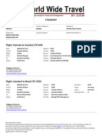 ITINERARY For 8NM2H3 Departure Date 2024 08 13