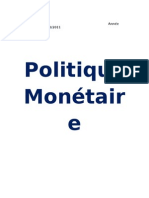 Politique Monétaire