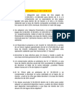 Desarrollo de Ejercicios - de Finanzas Empresas II