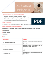 Parcial I de Fisiologia II