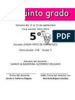 SEMANA 3 Del 11 Al 15 de Septiembre